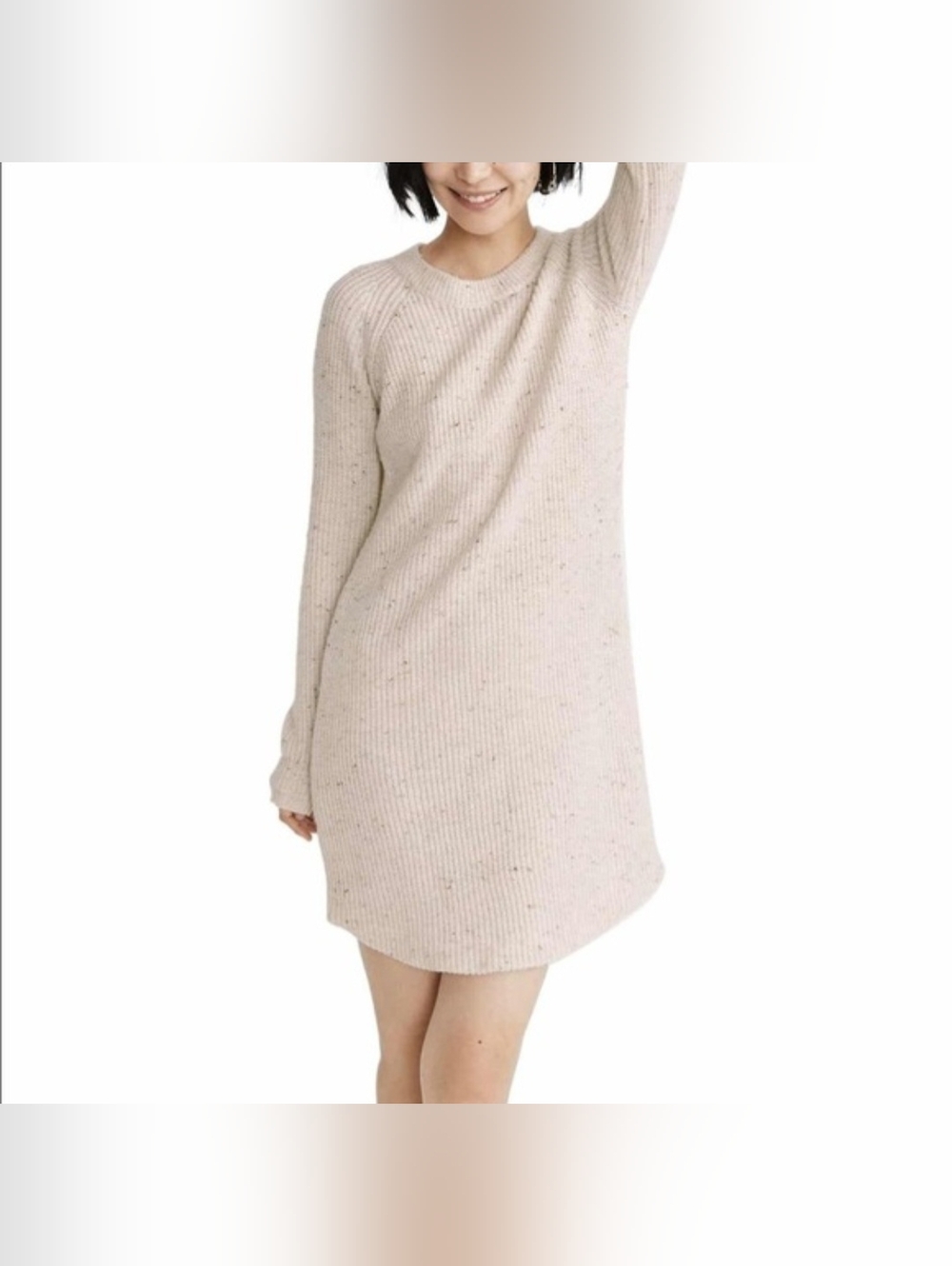 ❤️ MADEWELL WOOL-BLEND CREAM SWEATER DRESS (XS)